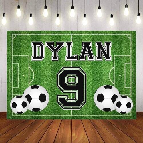 Mehofond Soccer Photography Background Football Field Score Goal Sports Theme Boys Birthday Party Decor Backdrop Photo Studio