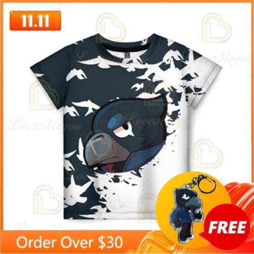 Anime Star, T-shirt Birthday Gift POCO Browlerss Boys Girls 3D PRIMO MORTIS Shirt Crow Spike Leon Shelly Tshirt Kids Game