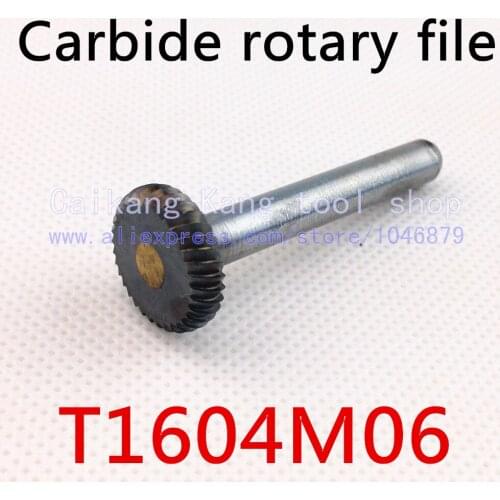 Head 16mm,Dise type with arc edge,carbide rotary burrs, deburring with rasp, carbide burrs, carbide grinding.T1604M06