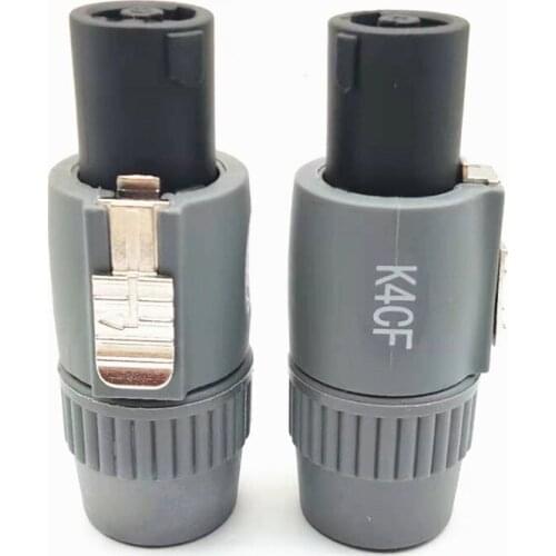 Good quality NL4FC welding-Free Speaker Connector 4Pin Male Speaker 4 Pole Speakon Plug Professional audio power plug Connector