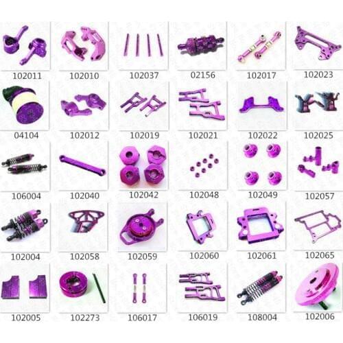 HSP Hobby Upgrade Parts Kit Spare Parts Aluminum Alloy For HiSpeed Himoto Racing 1/10 4WD RC Model Car On/Off /Road Buggy Truck