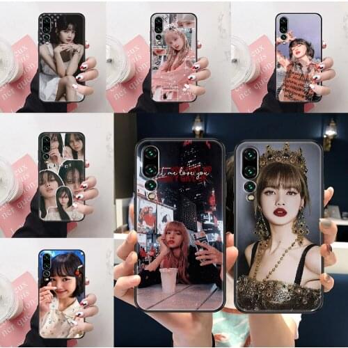Girl lisa sexy Lalisa cute Phone Case For Huawei P Mate P10 P20 P30 P40 10 20 Smart Z Pro Lite black silicone Etui art