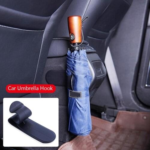Multifunction Self-adhesive Home Car Umbrella Hook Multi Holder Hanger Auto Seat Clip Fastener Rack Umbrella Organizer