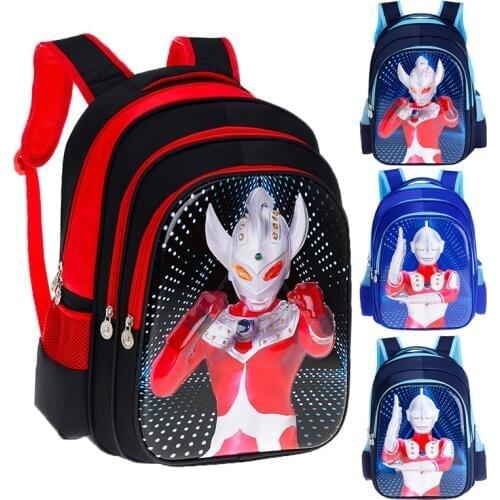 Cartoon Superhero 3D Ultraman Taro Zoffy Boy Girl Children Kindergarten School bag Teenager Schoolbags Kids Student Backpacks