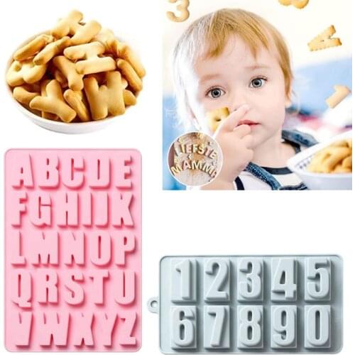 Alphabet Epoxy Resin Mold English Letters Number Pendant Casting Silicone Mould DIY Crafts Jewelry Making Tool