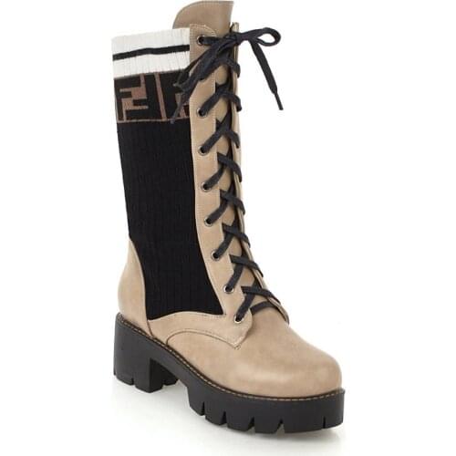 Knight boots size code 2018 and waterproof taichung canister boots woman of 33-43, 18103