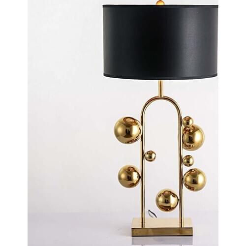 Nordic led crystal table lamp iron table lamps glass cover table led lamp deco masa lambası bedroom dining room