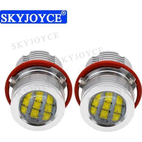 SKYJOYCE E39 60W LED Angel Eyes LED Marker Kit White Blue Red Yellow LED Light For E39 E60 E63 E65 E53 E83 E87 LED Halo Ring KIT
