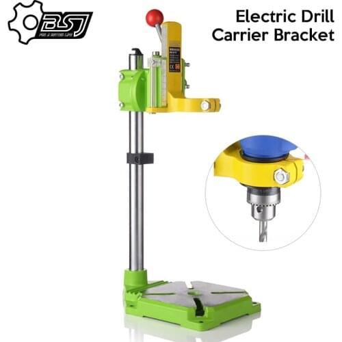 MINIQ BG6117 Bench Drill Stand/Press Mini Electric Drill Carrier Bracket 90 Degree Rotating Fixed Frame Workbench Clamp