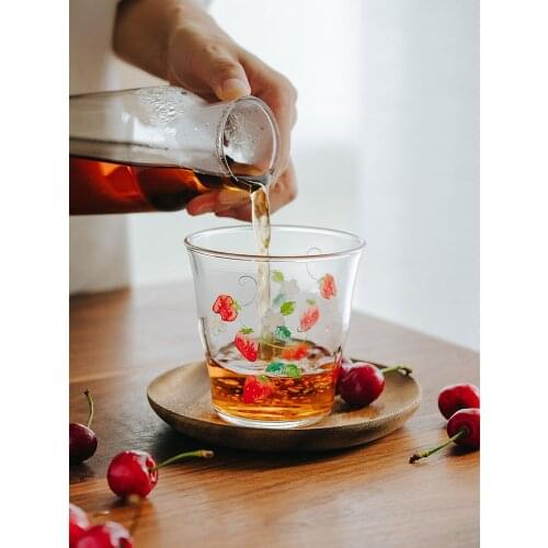 Heat Resistant Glass Cups Household Small Tea Milk Glass Cups Travel Mug Cute Nordic Vasos De Vidrio Drinking Glasses LH50BLB