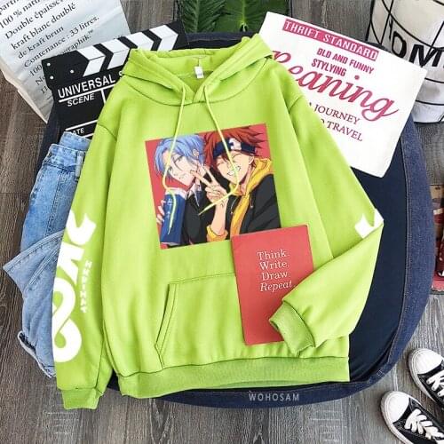 Harajuku SK8 the Infinity Cosplay Hoodie Reki Print Sweatshirts Women Men skate Hooded Pullover Solid Long Sleeve Streetwear