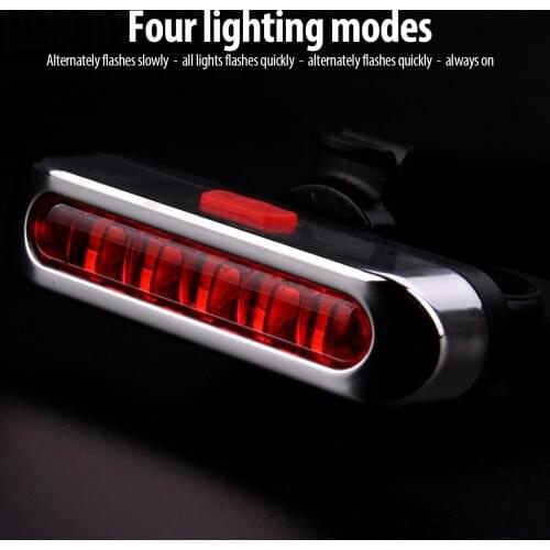 Bicycle Light LED Bike Taillight USB Rechargeable Riding Taillight MTB Safety Warning Lamp Cycling Lights