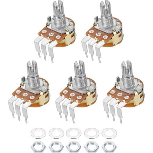 WH148 Potentiometer B1K B2K B5K B10K B20K B50K B100K B250K B500K B1M 3pin 15mm 1K 2K 5K 10K 20K 50K 100K 250K 500K 1M