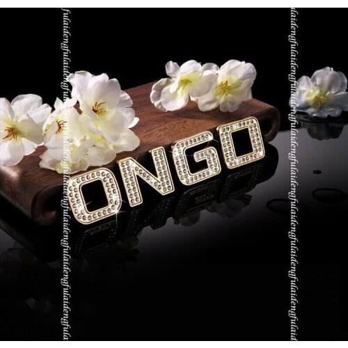 1pcs 3D DIY alloy Rhinestone English Letters Alphabet Sticker car Emblem Badge Decal Auto Decal Logo Car Styling Accessories