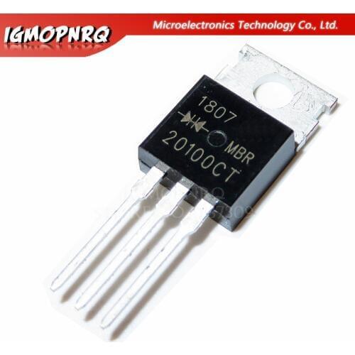 10pcs MBR20100CT MBR20100 MBR20100C SSchottky & Rectifiers 20A 100V TO-220 new original