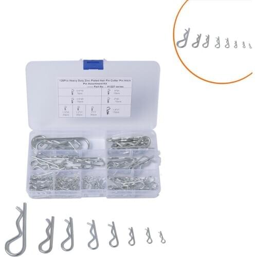 100 Carbon steel galvanized steel hairpin R pin/Class 4.8 / Type B split pin wave pin hair clip pin bolts