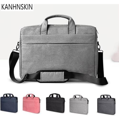 15.6 Laptop bag for women/men with Big Capacity notebook bag Zipper laptop messenger Bags with shoulder belt
