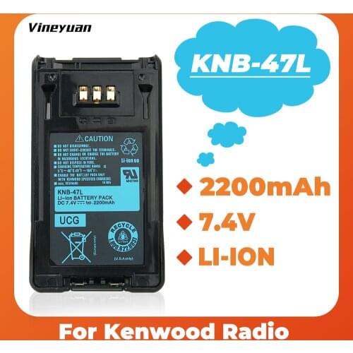 1800mah KNB-47L Battery for Kenwood TK-5220 TK-5320 NX-200 NX-300 Two-Way Radio