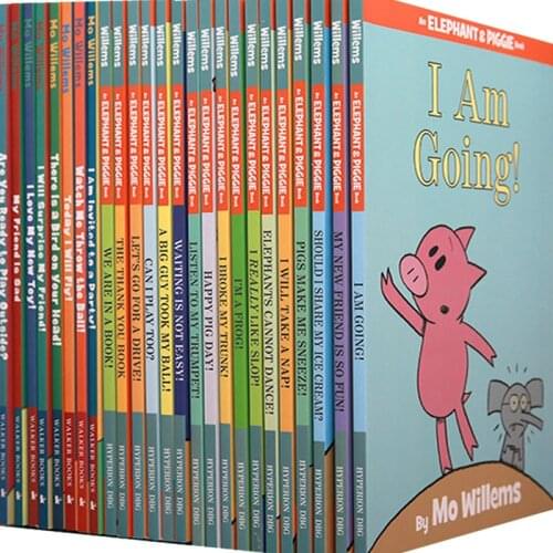 25 PCS/Set An Elephant & Piggie Book Educational Toys for Children Kids Learn English Picture Story Books Extracurricular Book