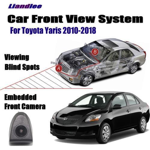 Car Front View LOGO Grill Camera For Toyota Yaris Reiz Mark X Auris 20109-2020 Not Reverse Rear Parking Camera HD Accessories