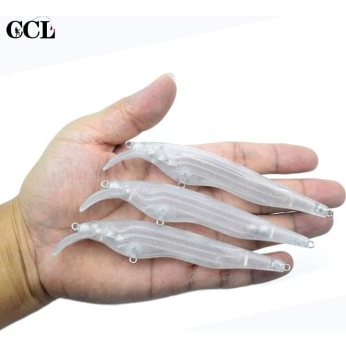 CCLTBA 5pcs/lot l12cm 11.5g Float Jerkbait Minnow Unpainted Fishing Lures Hard Artificial Bait Wobbler DIY Blank Lure Tackle