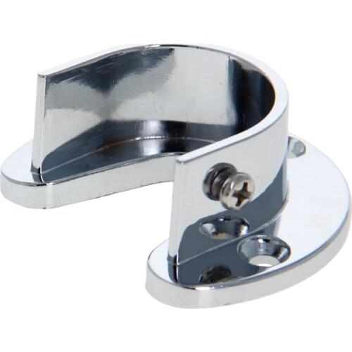 MroMax New Tube Holder Zinc Alloy Electroplated 19/22/25/32/38mm Tube Suitable for Pallet Height 16/18/25/14mm Hardware 2/4/6pcs