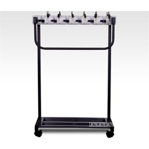 YF-12 12 Heads Office Umbrella Holder Hotel Lobby Mobile Umbrella Kindergarten Stand Metal Umbrella Rack With Lock With Wheel