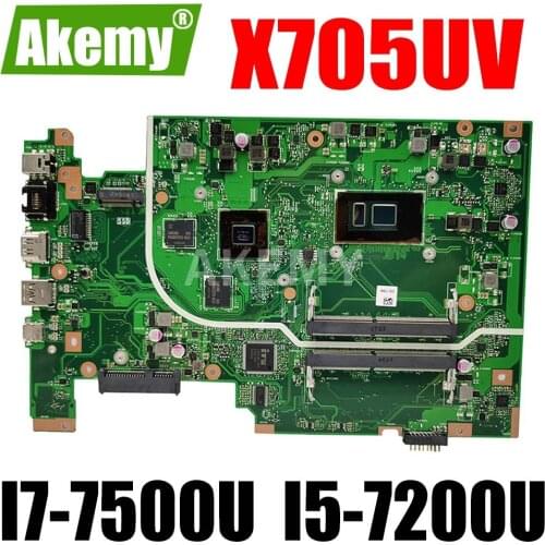 For ASUS Vivobook 17 X705UVR X705UV X705UD X705UDR Laptop Motherboard MainboardI I7-7500U I5-7200U + 940MX GPU