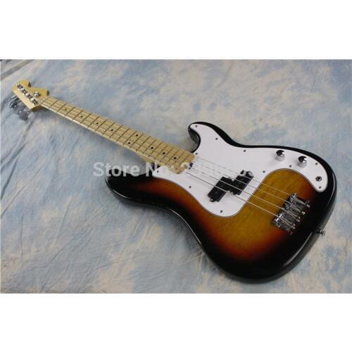 Fantasy Guitar Club,F bass guitar, quilted maple top. vintage suburst bass,maple fingerboard,Korea pickups
