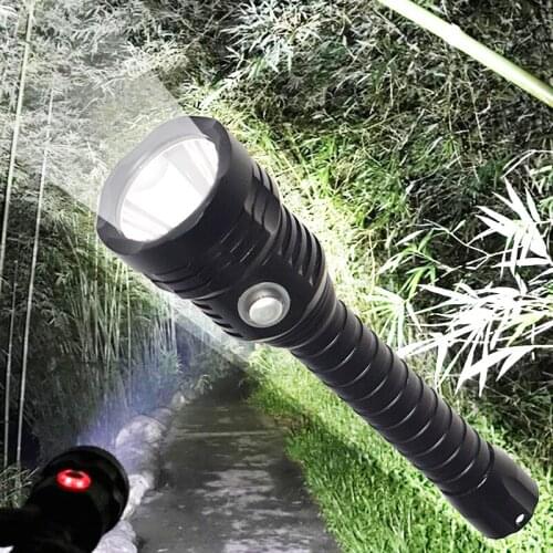 Strong light diving flashlight rechargeable outdoor ultra bright far-shot LED waterproof camping night ride XH P70 Lumen TORCH
