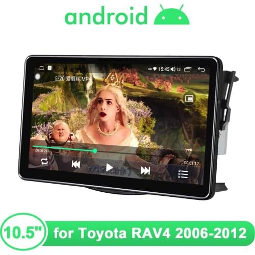 JOYING New 10.5 Inch Android 10.0 Screen Car Radio Player 1280*720 Octa Core WiFi/Bluetooth/Carplay For Toyota RAV4 2006-2012
