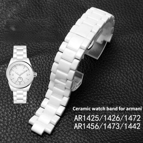 Ceramic watch band for men and women 's AR1425/1426/1472/1456/1443/1400/1410/1451