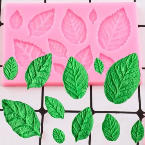 Leaf Silicone Mold Leaves Fondant Cake Decorating Tools Chocolate Gumpaste Moulds Candy Molds DIY Polymer Clay Molds
