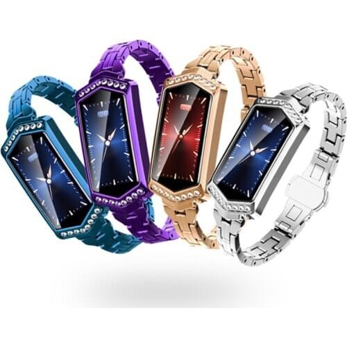 Fashion B78 Female Color Screen Intelligent Bracelet Heart Rate Meter Step Sleep Physiological Cycle Monitoring Band Bracelet