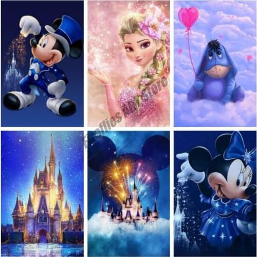 Full Square/Round Drill DIY Diamond Painting Disney Mickey Mouse Embroidery Cross Stitch Kits Mosaic Rhinestone Home Decor Gift