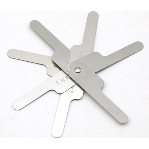 Orthodontic Ruler Stainless Steel Dental Orthodontic Interproximal Enamel Reduction IPR Gauge Ruler 0.1-0.5mm