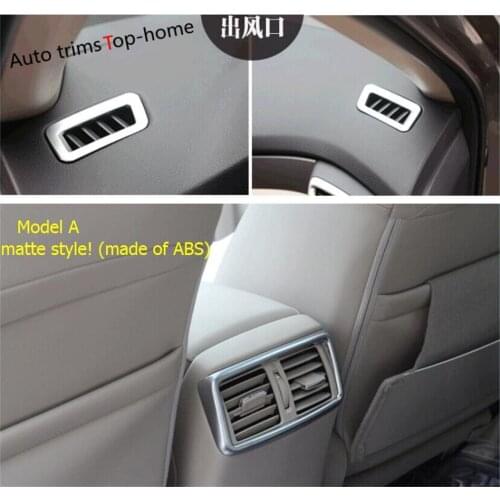 Yimaautotrims Front & Rear Air Conditioning AC Outlet Vent Cover Trim 3 Pcs Fit For Nissan Rogue X-Trail 2014 2015 2016 Interior