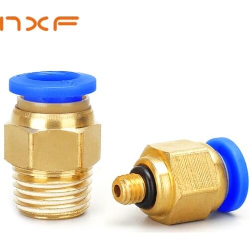 PC Air Pneumatic Fitting Quick Connector m5 4mm 6mm 8mm 10mm 12mm Male Thread 1/4 1/2 1/8 3/8 Compressed Hose Tube Pipe