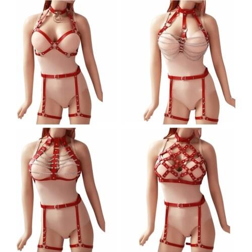 Body Strap Belt Stockings Stylish Accessories Harajuku Leather Sex Costumes Bdsm Bondage Suspender Punk Harness Fashion Garter