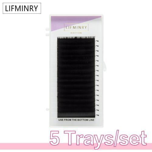 5 quality eyelash extensions tray fake mink single eyelash size single eyelash soft natural eyelash
