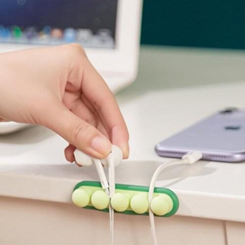 Self-Adhesive Cable Mount Clips Table Organizer Drop Wire Holder Cord Management Ties Fixer Fastener Holder