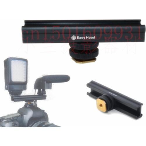 Tracking number EasyHood 10mm / 4 inches Flash Bracket Hot /Cold Shoe Extension Rail For YONGNUO