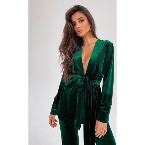 Velour Womens Nightgown Robe Sets Solid Color Trouser Suits Velvet Bathrobe For Women Nightwear Warm Robes Set Woman 2 Pieces