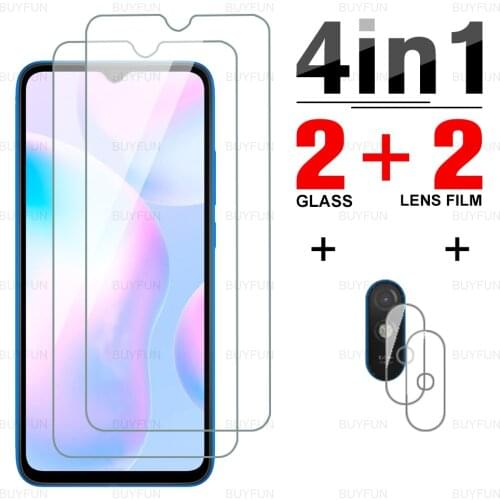 For Xaiaomi Redmi 9A 6.53inch 4IN1 Scratch-resistant tempered protective glass for redmi 9a redmy 9 9t 9c nfc camera safety film