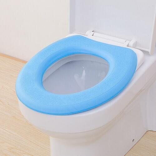 Winter 2020 household O-type EVA waterproof soft toilet pad thickened toilet warm cover for general purpose adhesive toilet