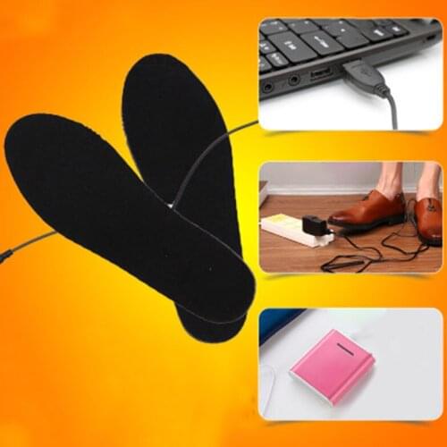Winter Warmer Pads Electric Heated Shoe Insoles Warm Socks Feet Heater USB Foot USB Heating Insole Snowshoeing Equipment