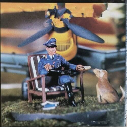 1/35 Resin Figure Model Kit Unassambled Unpainted 00882 (NO The plane)