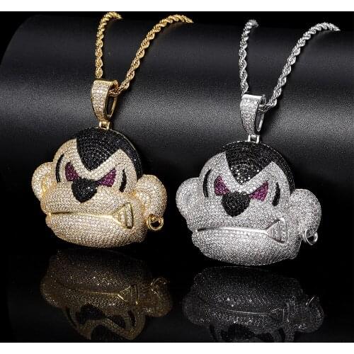 2021 New CZ Pendant Necklace For Women Iced Out Bling Hip Hop Jewellery Men Cuban Tennis Chain Necklace Gift