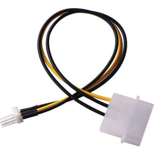 250set 20CM Computer Fan IDE 4 Pin Molex Male To 3 Pin Male power Adapter Cable