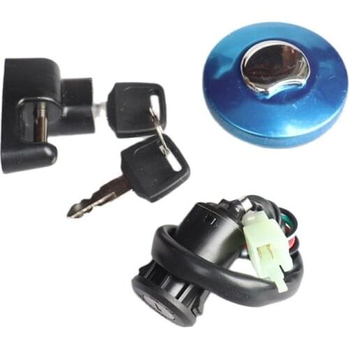 4 Wire Ignition Switch fuel tank Cap Lock key Kits For honda Monkey Bike Z 50 Z50 Motorbike